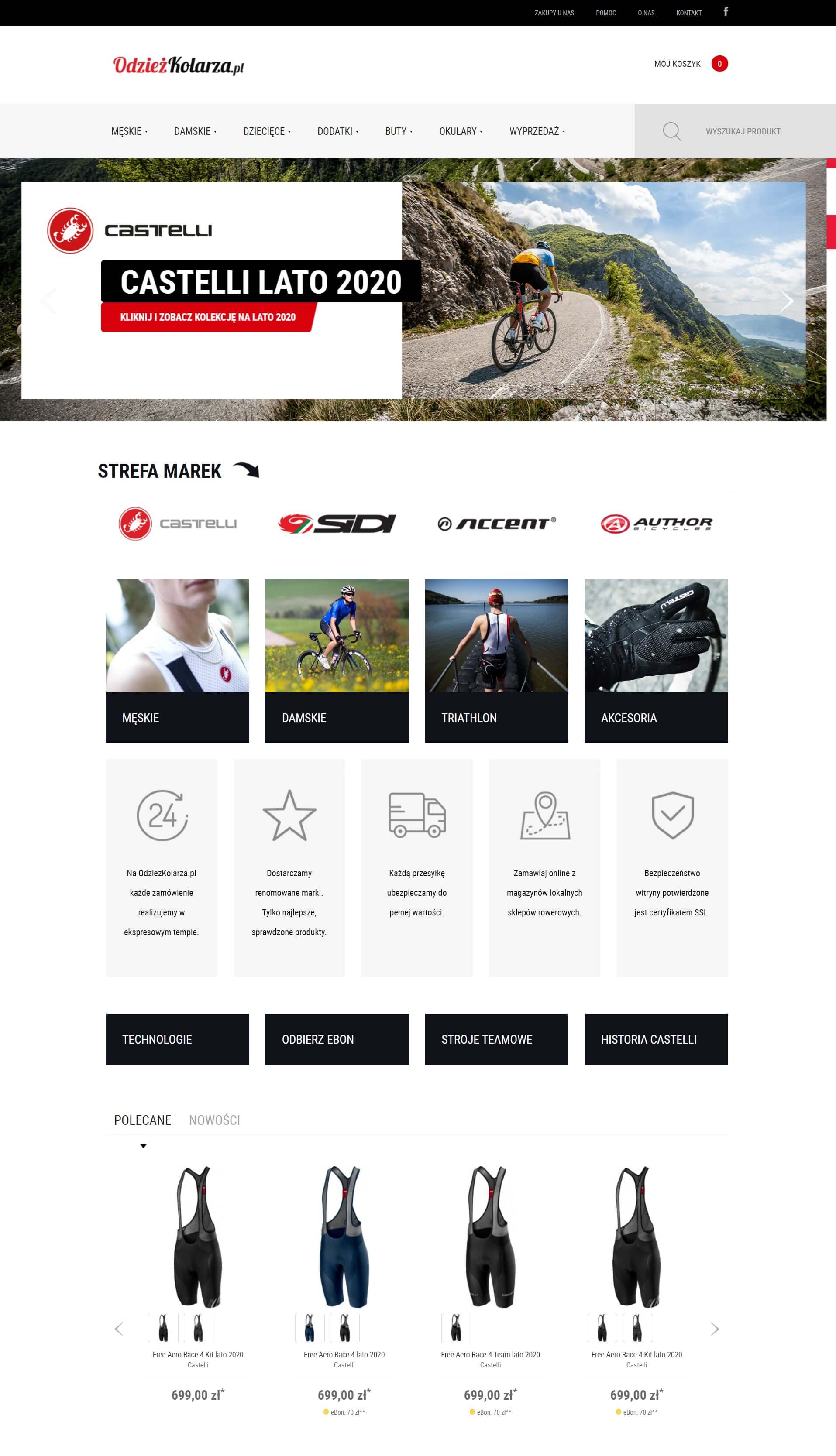 Sklep internetowy dla Odzież Kolarza